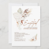 Invitation Nous sommes engagés Terracotta Engagement Party Ph (Devant)