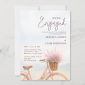 Invitation Nous sommes engagés Vintage Bicycle Engagement Par (Devant)