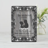 Invitation Nous sommes fiancés (Debout devant)