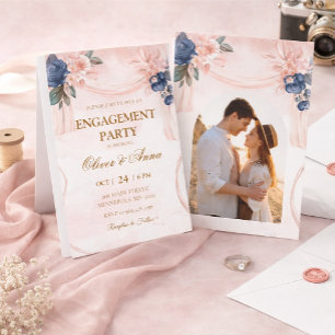 Invitation Nous sommes fiancés Photo de fête de fiançailles e
