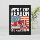 Invitation Nous sommes la raison pour laquelle vous avez un c (Debout devant)