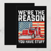 Invitation Nous sommes la raison pour laquelle vous avez un c (Devant / Derrière)