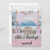 Invitation Nous sommes mariés ! Annonce de mariage (Devant / Derrière)