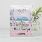 Invitation Nous sommes mariés ! Annonce de mariage (Debout devant)