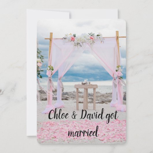 Invitation Nous sommes mariés ! Annonce de mariage (Devant)