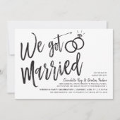 Invitation Nous sommes mariés | Fête de mariage (Devant)