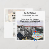 Invitation Nous sommes mariés Las Vegas Mariage Photo (Devant / Derrière)