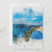 Invitation nous sommes partis à santorin grèce mariés à l'étr (Dos)