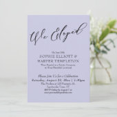 Invitation Nous sommes partis en amoureux, Célébration élégan (Debout devant)