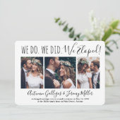 Invitation Nous sommes partis pour un mariage 4 Collage de ph (Debout devant)