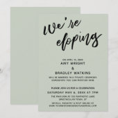 Invitation Nous sommes Sage, calligraphie moderne pour les fo (Devant / Derrière)