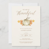 Invitation Nous Sommes Si Heureux - Baby shower Automne Autom (Devant)