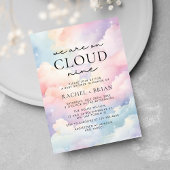 Invitation Nous sommes sur Cloud Nine Dreamy Sky Baby shower