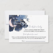 Invitation Nous sommes sur la lune pour le baby shower bébé (Devant)
