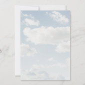 Invitation Nous sommes sur le Baby shower Cloud 9 (Dos)