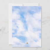 Invitation Nous sommes sur le Baby shower Cloud 9 Couple (Dos)