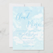Invitation Nous sommes sur le Baby shower Cloud Nine (Devant)