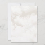 Invitation Nous sommes sur le Baby shower Cloud Nine (Dos)