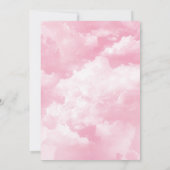 Invitation Nous Sommes Sur Le Baby shower Nuage Neuf Nuages R (Dos)