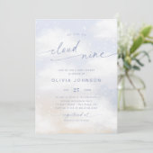 Invitation Nous sommes sur le nuage 9 Dreamy Clouds Baby show (Debout devant)