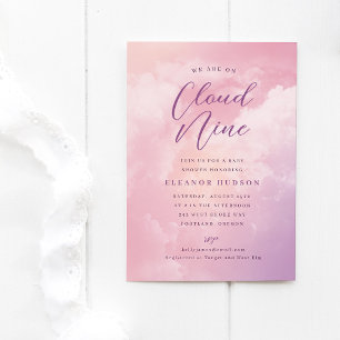 Invitation Nous sommes sur le nuage neuf Rêveuse Baby Shower 
