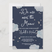 Invitation Nous Sommes Sur Le Thème Lune Baby shower Invitati (Devant)