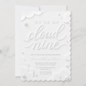 Invitation Nous sommes sur les nuages blancs de Cloud Nine Ba (Devant)