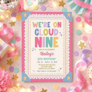 Invitation Nous sommes sur un nuage de rêve Anniversaire fant