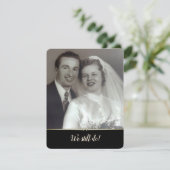 Invitation Nous sommes toujours Do-mariage voeu renouvellemen (Debout devant)