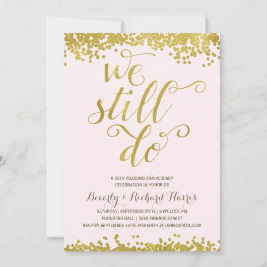 Invitation Nous sommes toujours là | Fête d'anniversaire de m (Devant)