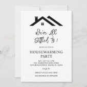 Invitation Nous sommes tous installés dans la nouvelle fête d (Devant)