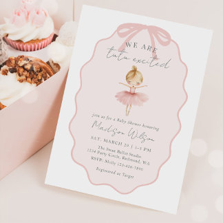 Invitation Nous sommes tutu excités Baby Shower de ballet de