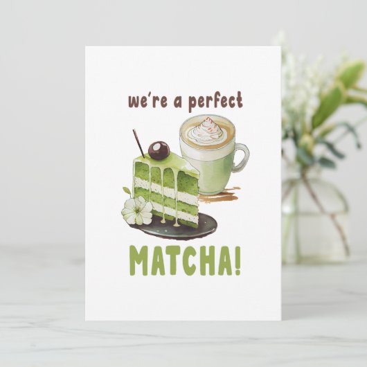 Invitation Nous sommes un MATCHA parfait (Debout devant)