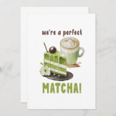 Invitation Nous sommes un MATCHA parfait (Devant / Derrière)