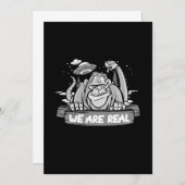 Invitation Nous Sommes Vraiment Nessie Loch Ness Monster Bigf (Devant / Derrière)