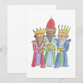 Invitation Nous trois rois (Devant / Derrière)