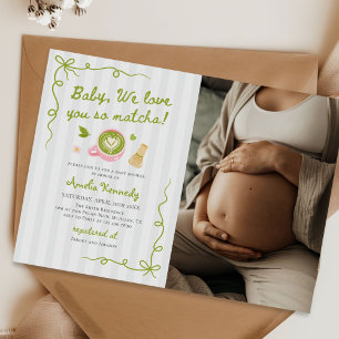 Invitation Nous vous aimons tellement Matcha Green Tea Baby S