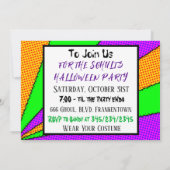 Invitation Nous vous défions | Fête d'Halloween (Dos)