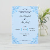 Invitation Nous vous invitons chaleureusement au mariage de (Debout devant)