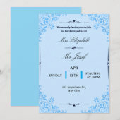 Invitation Nous vous invitons chaleureusement au mariage de (Devant / Derrière)
