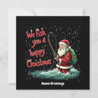 Nous vous pêchons un joyeux Noël festif et amusant
