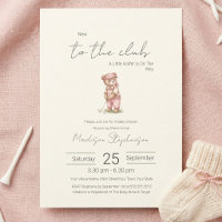 Nouveau au Club Ours de golf vert Baby Shower