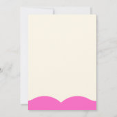 Invitation Nouveau bébé à douche avec amour - Eau rose (Dos)