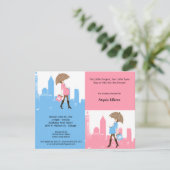 Invitation Nouveau bébé dans l'invitation de baby shower de (Debout devant)