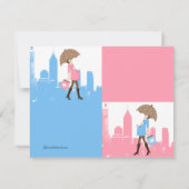 Invitation Nouveau bébé dans l'invitation de baby shower de (Dos)