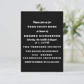 Invitation Nouveau bébé douche C'est un garçon Bleu Ballons N (Debout devant)