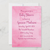 Invitation Nouveau bébé Douche fille Fée Conte Animaux (Dos)