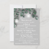 Invitation Nouveau bébé DOUCHE pieds Parties scintillant arge (Devant)