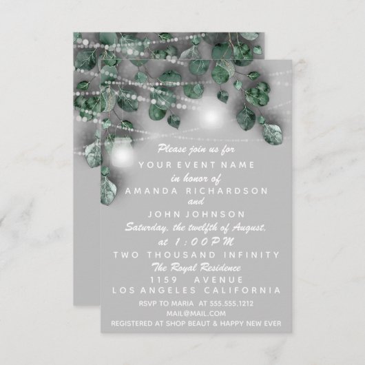 Invitation Nouveau bébé DOUCHE pieds Parties scintillant arge (Devant / Derrière)