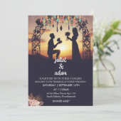 Invitation Nouveau boho rustique moderne élégant Twilight Mar (Debout devant)